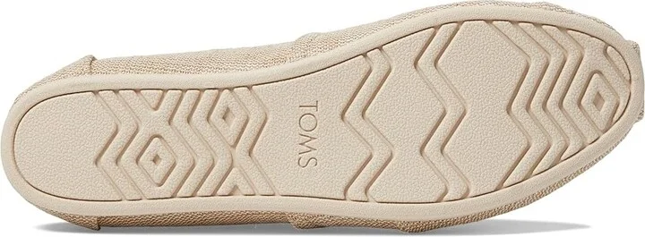 TOMS Classic Alpargata with Heritage Canvas Women's Slip on Shoes Natural Undyed : 5 D - Wide, Canvas/Suede - Image 3