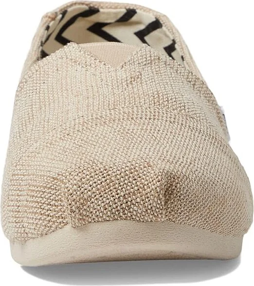 TOMS Classic Alpargata with Heritage Canvas Women's Slip on Shoes Natural Undyed : 5 D - Wide, Canvas/Suede - Image 5
