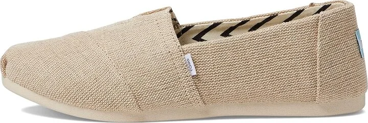 TOMS Classic Alpargata with Heritage Canvas Women's Slip on Shoes Natural Undyed : 5 D - Wide, Canvas/Suede - Image 6