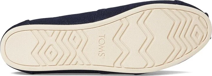 TOMS Classic Alpargata with Heritage Canvas Women's Slip on Shoes Navy 1 : 6.5 B - Medium, Canvas/Suede - Image 3