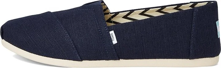 TOMS Classic Alpargata with Heritage Canvas Women's Slip on Shoes Navy 1 : 6.5 B - Medium, Canvas/Suede - Image 6