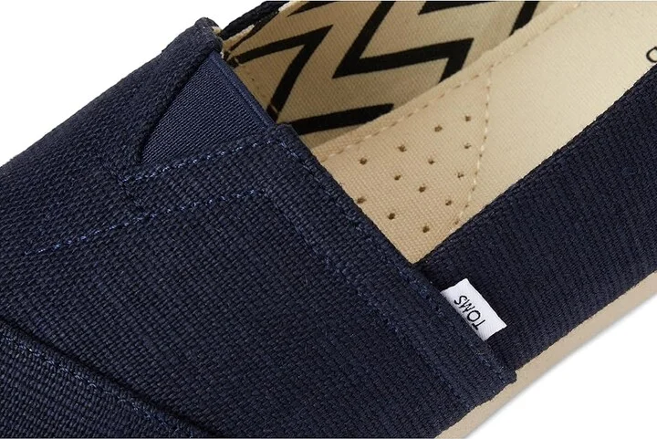 TOMS Classic Alpargata with Heritage Canvas Women's Slip on Shoes Navy 1 : 6.5 B - Medium, Canvas/Suede - Image 7