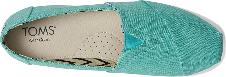 TOMS Classic Alpargata Women's Slip on Shoes Aqua : 9.5 B - Medium, Canvas/Suede/Textile - Image 2