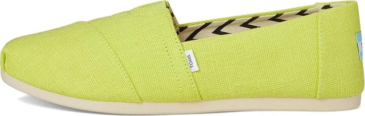 TOMS Classic Alpargata Women's Slip on Shoes Bright Lime : 7 B - Medium, Canvas/Suede/Textile - Image 6
