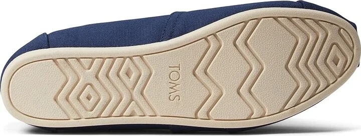 TOMS Classic Alpargata Women's Slip on Shoes Navy : 10 B - Medium, Canvas/Suede/Textile - Image 3