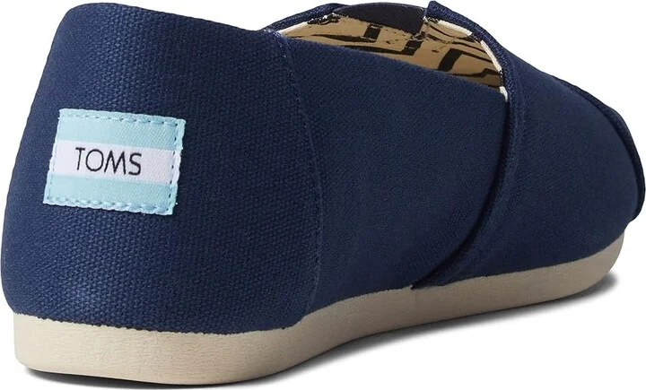TOMS Classic Alpargata Women's Slip on Shoes Navy : 10 B - Medium, Canvas/Suede/Textile - Image 4
