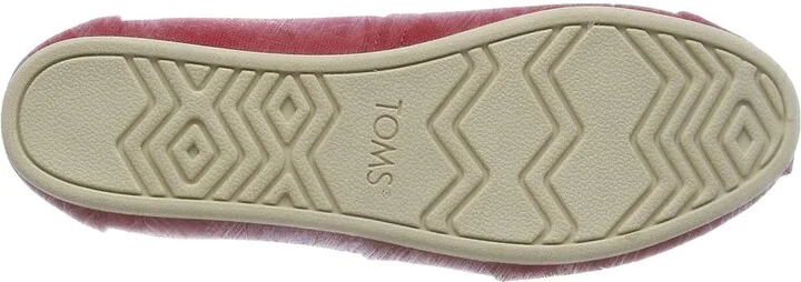 TOMS Classic Alpargata Women's Slip on Shoes Red : 10 B - Medium, Canvas/Suede/Textile - Image 3