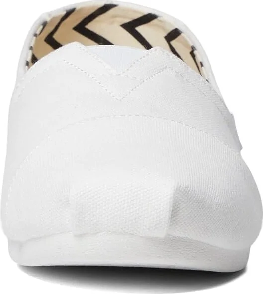 TOMS Classic Alpargata Women's Slip on Shoes White : 12 B - Medium, Canvas/Suede/Textile - Image 5