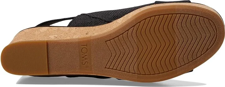 TOMS Claudine Women's Shoes Black Woven : 10 B - Medium, Synthetic - Image 3