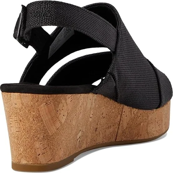 TOMS Claudine Women's Shoes Black Woven : 10 B - Medium, Synthetic - Image 4
