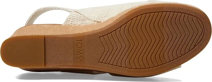 TOMS Claudine Women's Shoes Natural Metallic Linen : 10 B - Medium, Synthetic - Image 3
