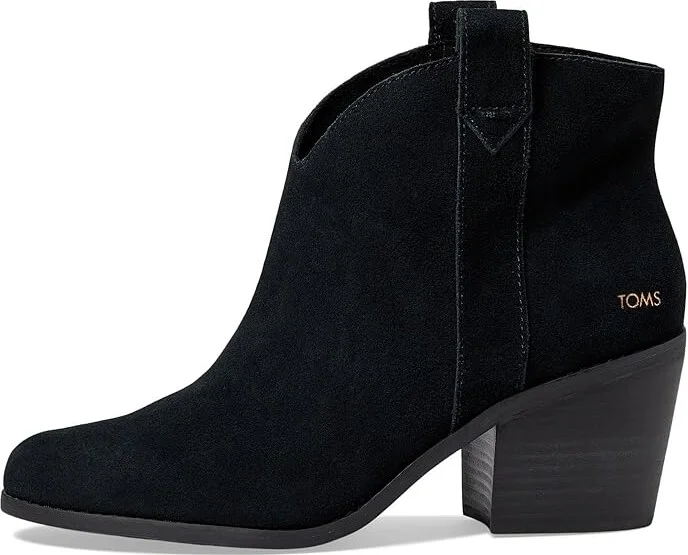 TOMS Constance Women's Shoes Black/Black Suede : 10 B - Medium - Image 5