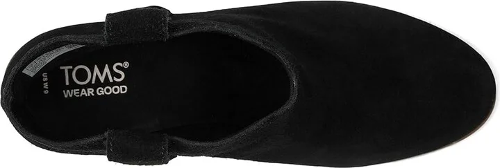 TOMS Constance Women's Shoes Black Suede : 8 B - Medium - Image 2