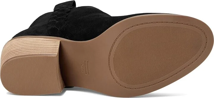 TOMS Constance Women's Shoes Black Suede : 8 B - Medium - Image 3