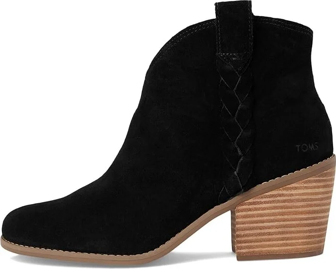TOMS Constance Women's Shoes Black Suede : 8 B - Medium - Image 6