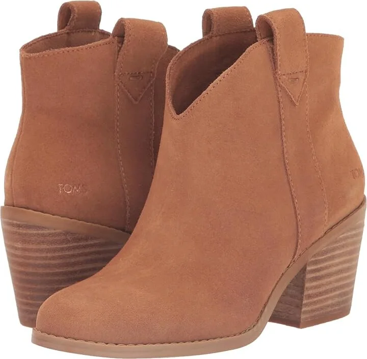 TOMS Constance Women's Shoes Tan Suede : 10 B - Medium
