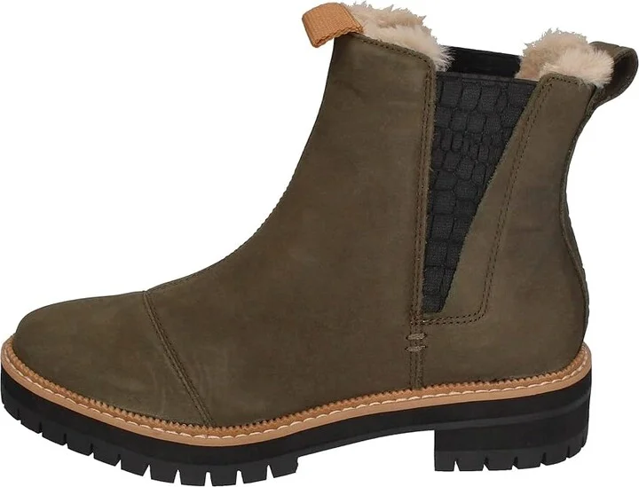 TOMS Dakota Women's Boots Water Resistant Tarmac Olive Oiled Nubuck/Suede : 5 B - Medium - Image 2
