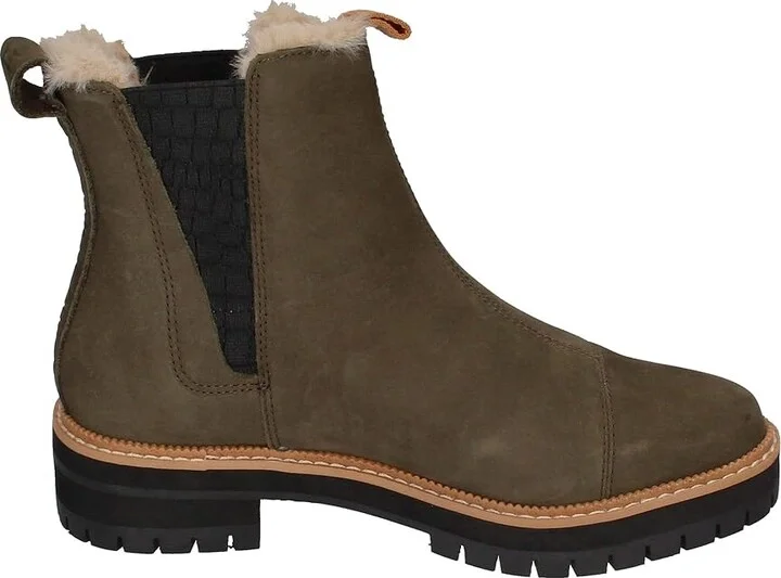 TOMS Dakota Women's Boots Water Resistant Tarmac Olive Oiled Nubuck/Suede : 5 B - Medium - Image 3