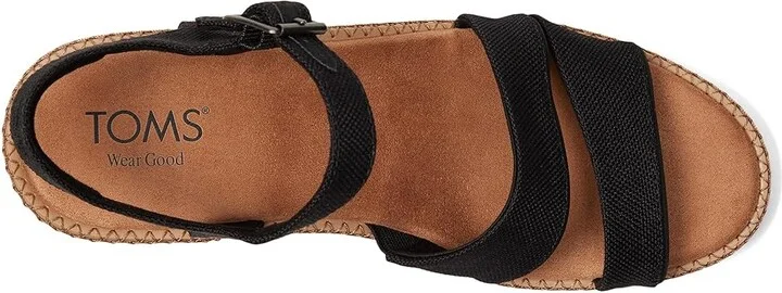 TOMS Darya Women's Sandals Black : 10 B - Medium - Image 2