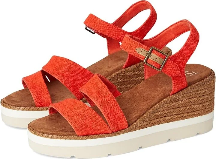 TOMS Darya Women's Sandals Flame : 7.5 B - Medium