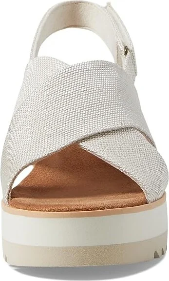 TOMS Diana Crossover Women's Sandals Natural : 10 B - Medium, Textile - Image 2