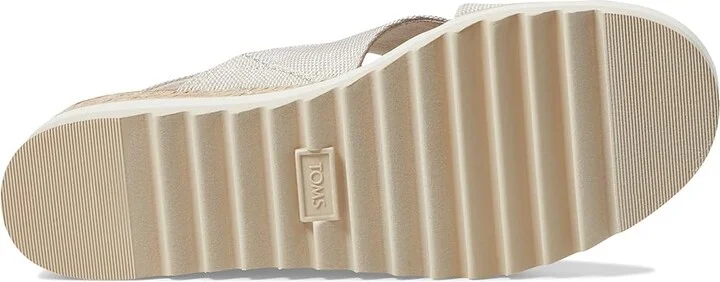 TOMS Diana Crossover Women's Sandals Natural : 10 B - Medium, Textile - Image 3