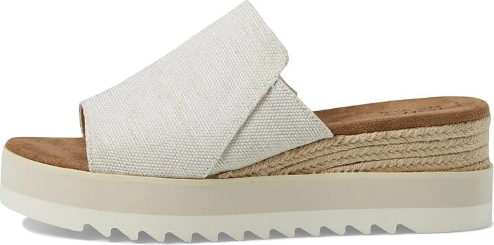 TOMS Diana Mule WIDE Women's Shoes Natural Wide Width Yarn Dye : 10 B - Medium, Textile - Image 5