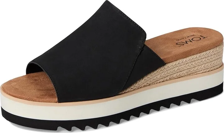 TOMS Diana Mule Women's Shoes Black 1 : 7.5 B - Medium, Textile - Image 5
