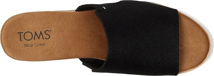 TOMS Diana Mule Women's Shoes Black : 10 B - Medium, Textile - Image 2