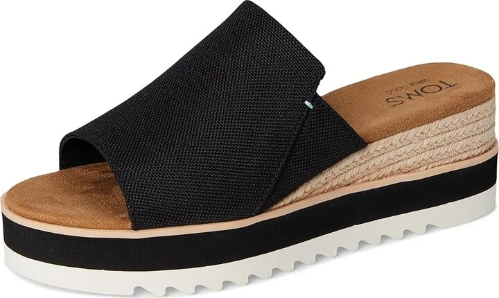 TOMS Diana Mule Women's Shoes Black : 10 B - Medium, Textile - Image 5