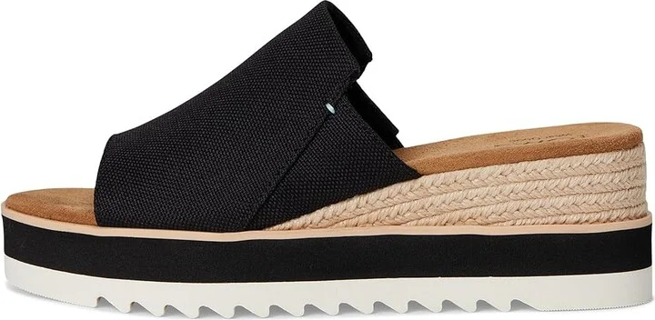 TOMS Diana Mule Women's Shoes Black : 10 B - Medium, Textile - Image 6