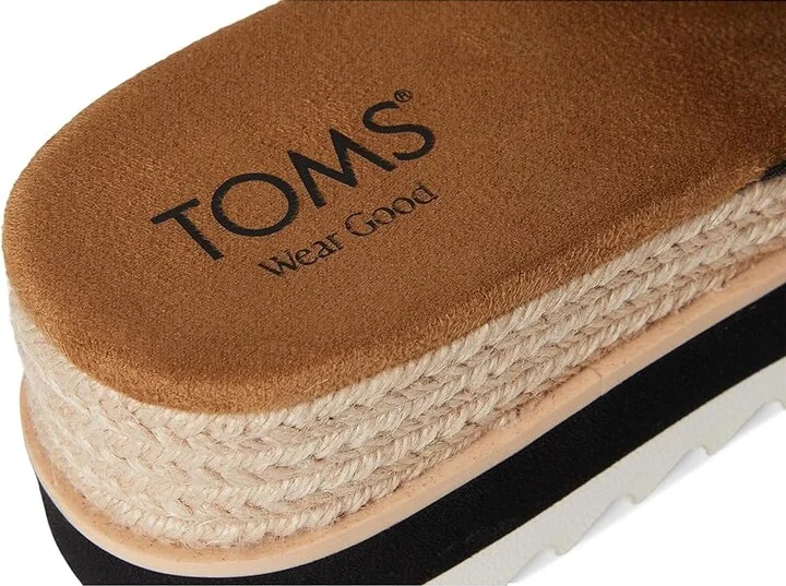 TOMS Diana Mule Women's Shoes Black : 10 B - Medium, Textile - Image 7
