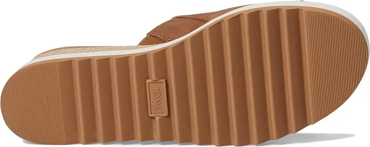 TOMS Diana Mule Women's Shoes Brown Sugar Raffia : 8 B - Medium, Textile - Image 3