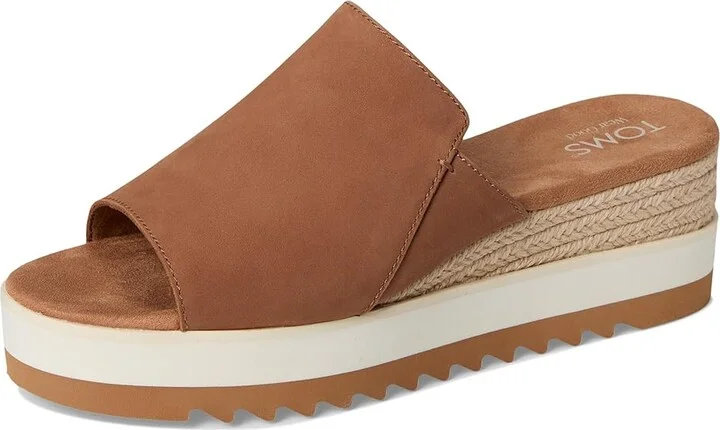 TOMS Diana Mule Women's Shoes Brown Sugar Raffia : 8 B - Medium, Textile - Image 5