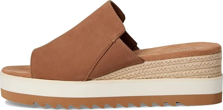 TOMS Diana Mule Women's Shoes Brown Sugar Raffia : 8 B - Medium, Textile - Image 6