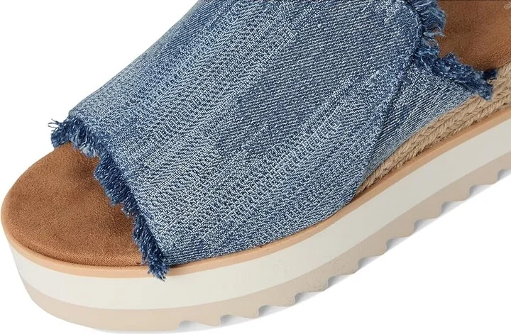 TOMS Diana Mule Women's Shoes Dark Sky Textured Denim/Fray : 6.5 B - Medium, Textile - Image 7