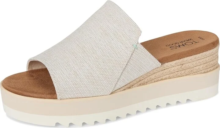 TOMS Diana Mule Women's Shoes Natural : 10 B - Medium, Textile - Image 5