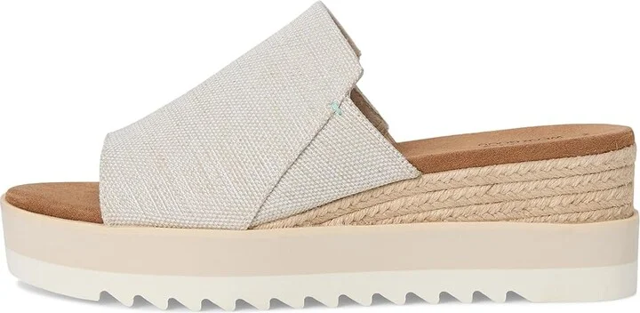 TOMS Diana Mule Women's Shoes Natural : 10 B - Medium, Textile - Image 6