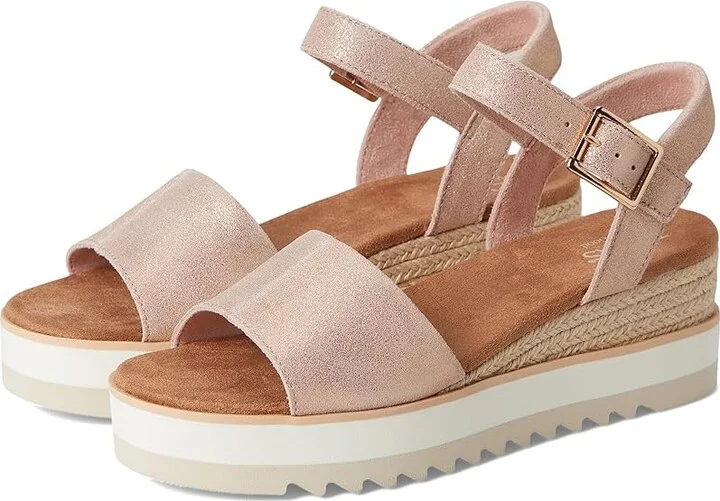 Pale Rose Metallic Suede