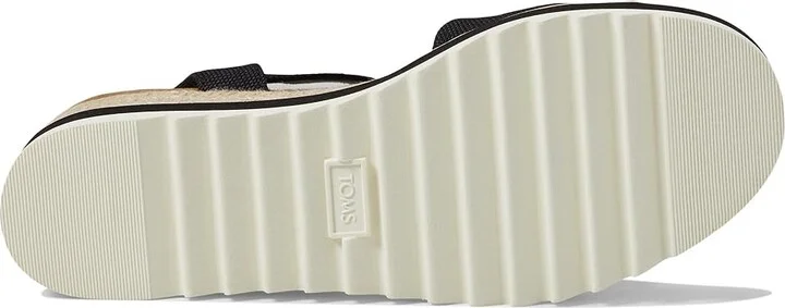 TOMS Diana WIDE Women's Shoes Black Wide Width Heavy Canvas : 10 D - Wide - Image 3