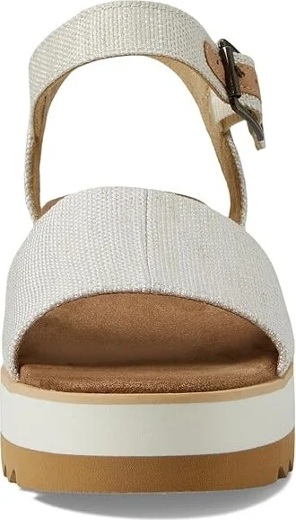 TOMS Diana WIDE Women's Shoes Natural Wide Width Yarn Dye : 11 D - Wide, Canvas - Image 2