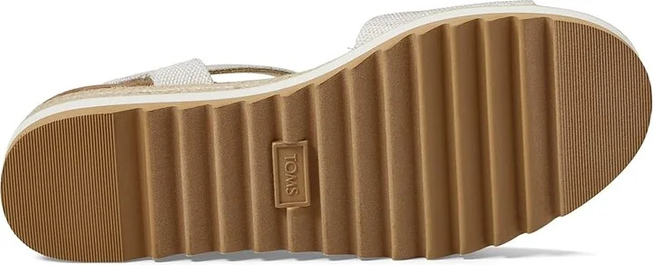 TOMS Diana WIDE Women's Shoes Natural Wide Width Yarn Dye : 11 D - Wide, Canvas - Image 3