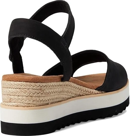TOMS Diana Women's Shoes Black 1 : 10 B - Medium, Canvas - Image 4