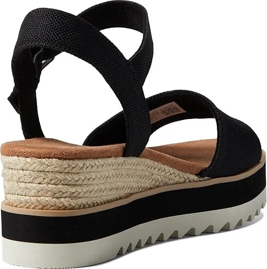 TOMS Diana Women's Shoes Black : 10 B - Medium, Canvas - Image 4