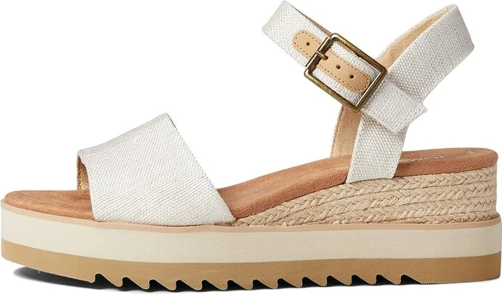 TOMS Diana Women's Shoes Natural : 10 B - Medium, Canvas - Image 5