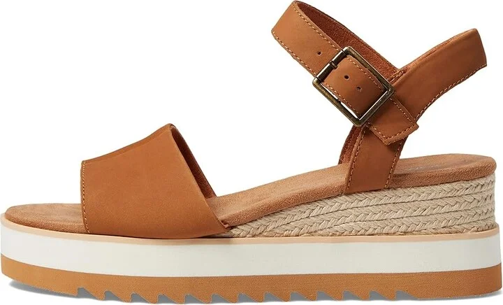 TOMS Diana Women's Shoes Tan : 10 B - Medium, Canvas - Image 5