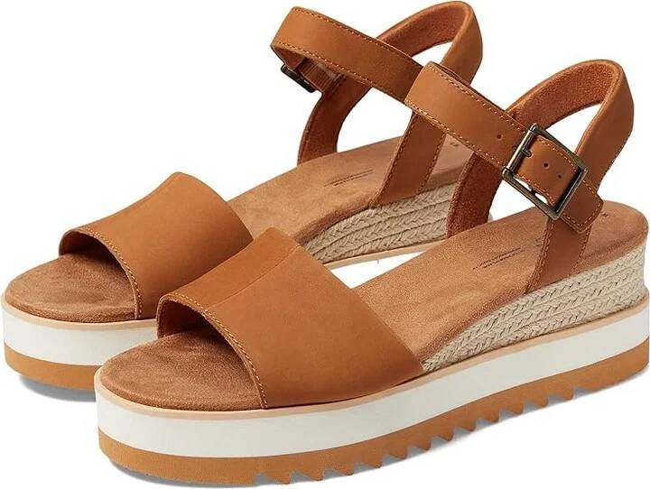 TOMS Diana Women's Shoes Tan : 10 B - Medium, Canvas