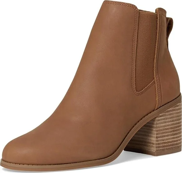 TOMS Evelyn Chelsea Women's Boots Brown Sugar Leather : 5 B - Medium - Image 5