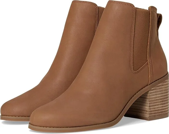 TOMS Evelyn Chelsea Women's Boots Brown Sugar Leather : 5 B - Medium
