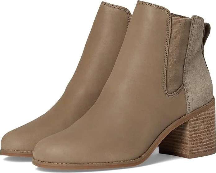 TOMS Evelyn Chelsea Women's Boots Dune Leather : 8.5 B - Medium